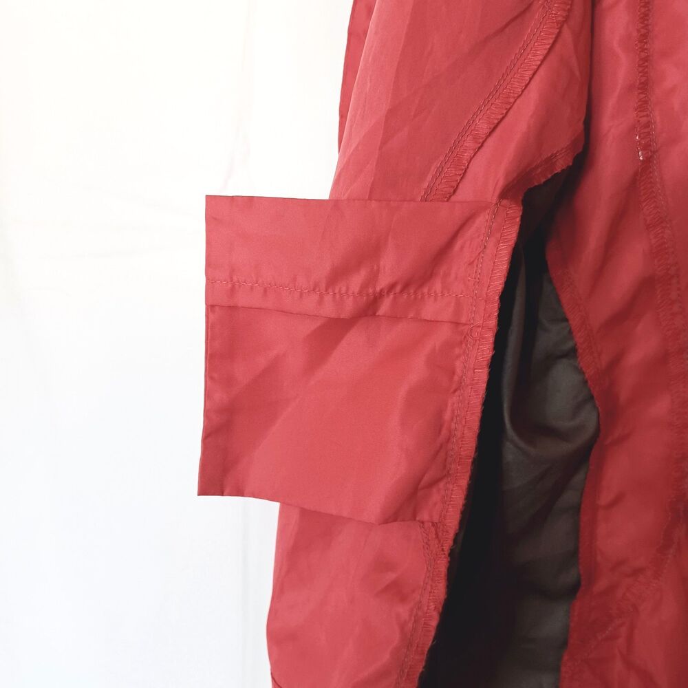 PEARL iZUMi Women's M Cycling Windbreaker Jacket Red/Gray Full Zip Pockets - Picture 8 of 16